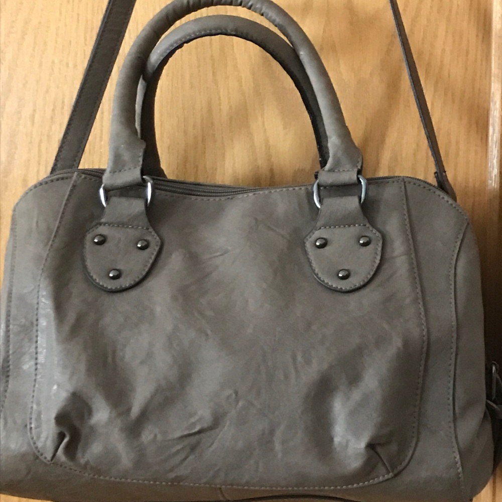 Bueno faux leather bag  Greygreen taupe