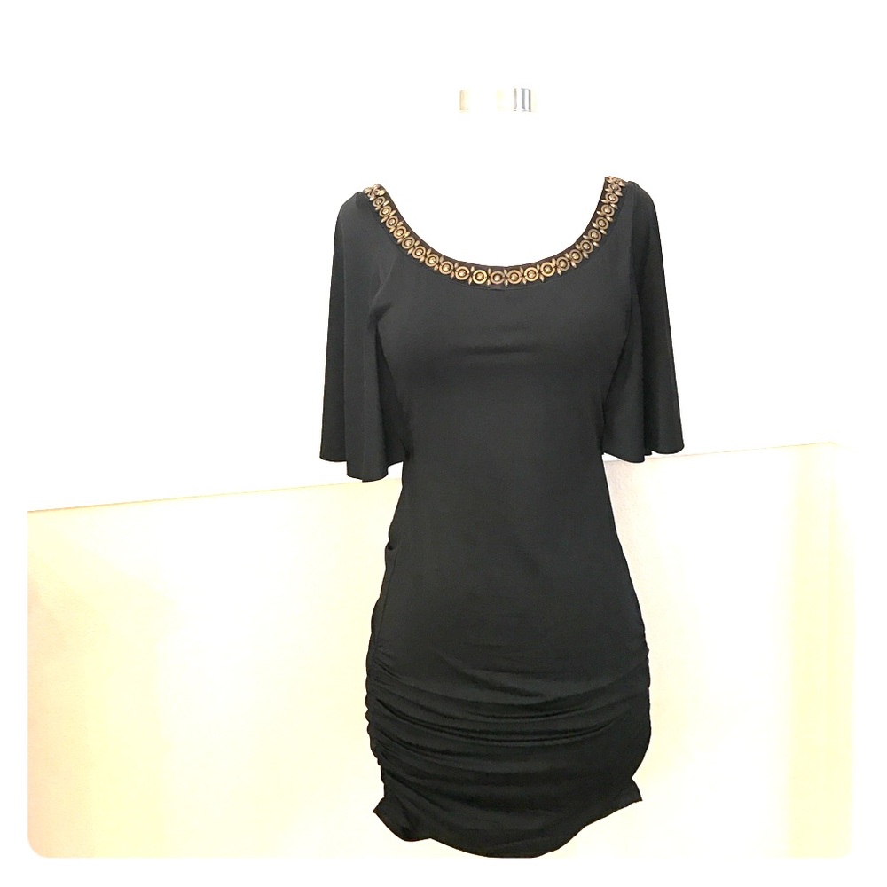 Black Backless Mini Dress