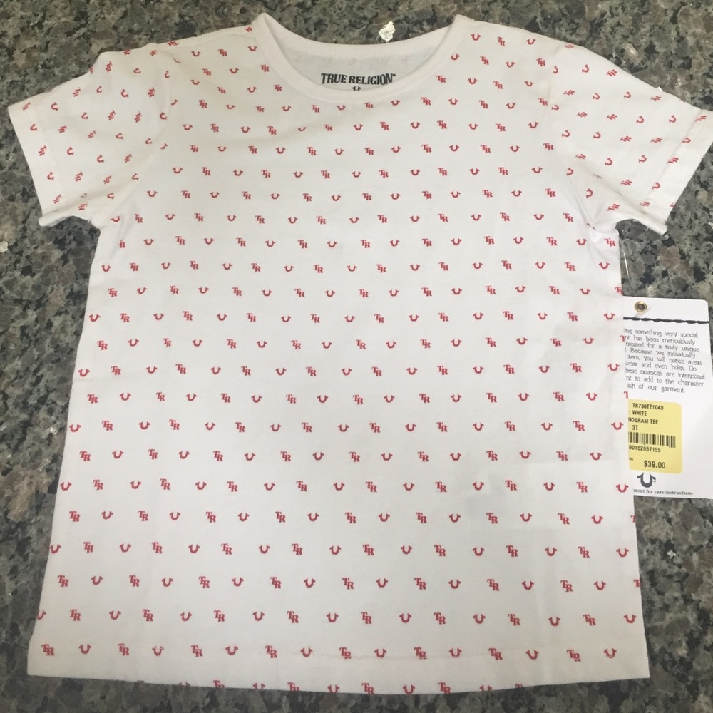 True Religion toddler tee, NWT.  Size 3t.