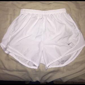 White Nike Dri-Fit Shorts