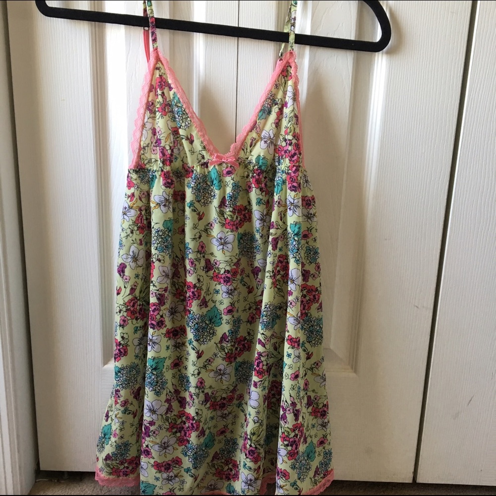 Victoria's Secret Floral and Lace Chemise