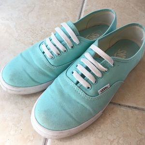 Teal vans