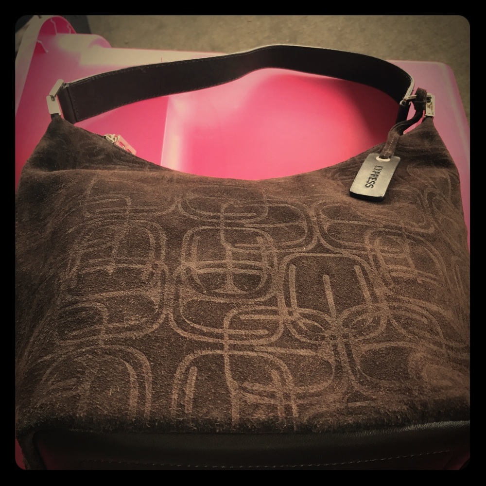 EXPRESS SUEDE HANDBAG (BROWN)