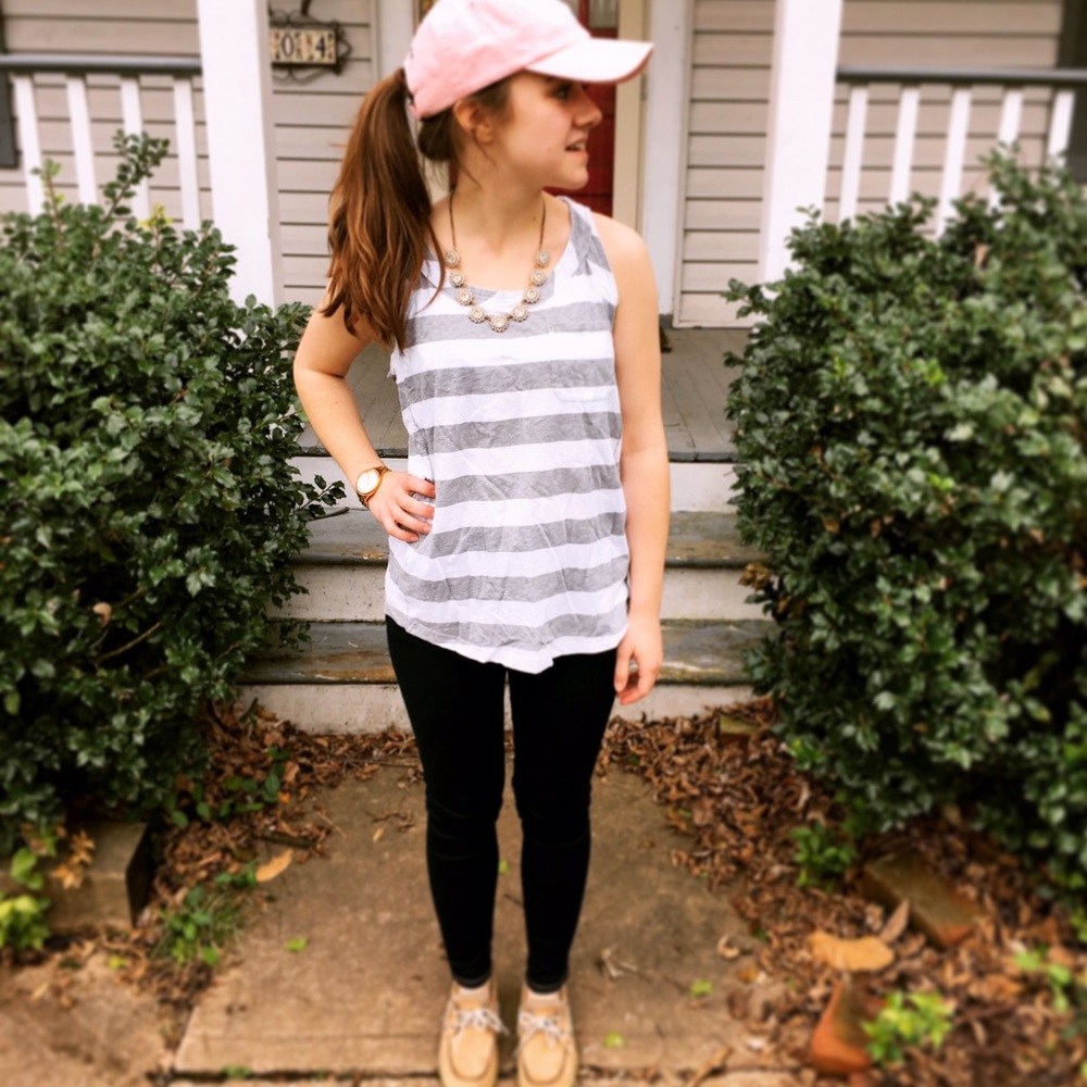 Striped J Crew Tank - Size XS