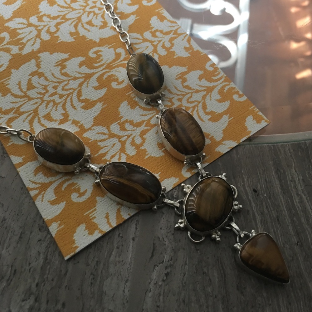 Tigers Eye 925 Necklace