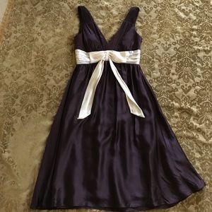 Silk flowy chocolate brown dress 💥