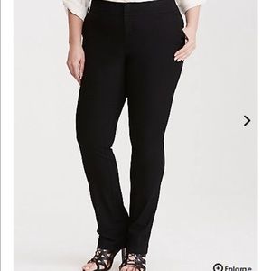 Torrid Straight Leg Pant - Black Deluxe Stretch