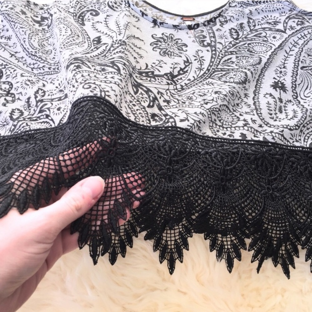 NWOT Free People Paisley Lace Tank! - Picture 4 of 8