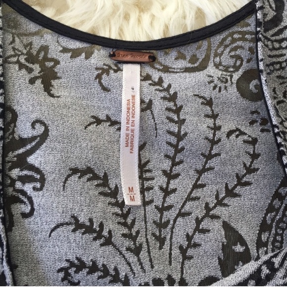 NWOT Free People Paisley Lace Tank! - Picture 7 of 8