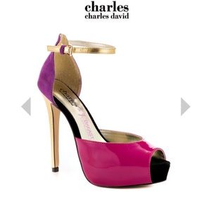 Charles by charles david Colorblock Stilettos 7.5