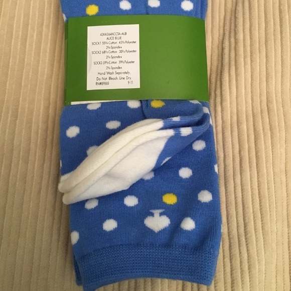3 pack Kate Spade Socks! Super Cute NWT 3 Designs - Picture 4 of 4