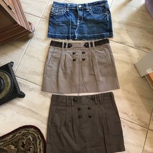 3 Adorable skirts in perfect condition. Size 4