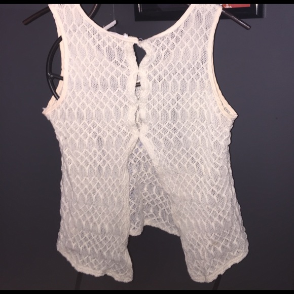 Cream Crochet Tank Top - Picture 2 of 2