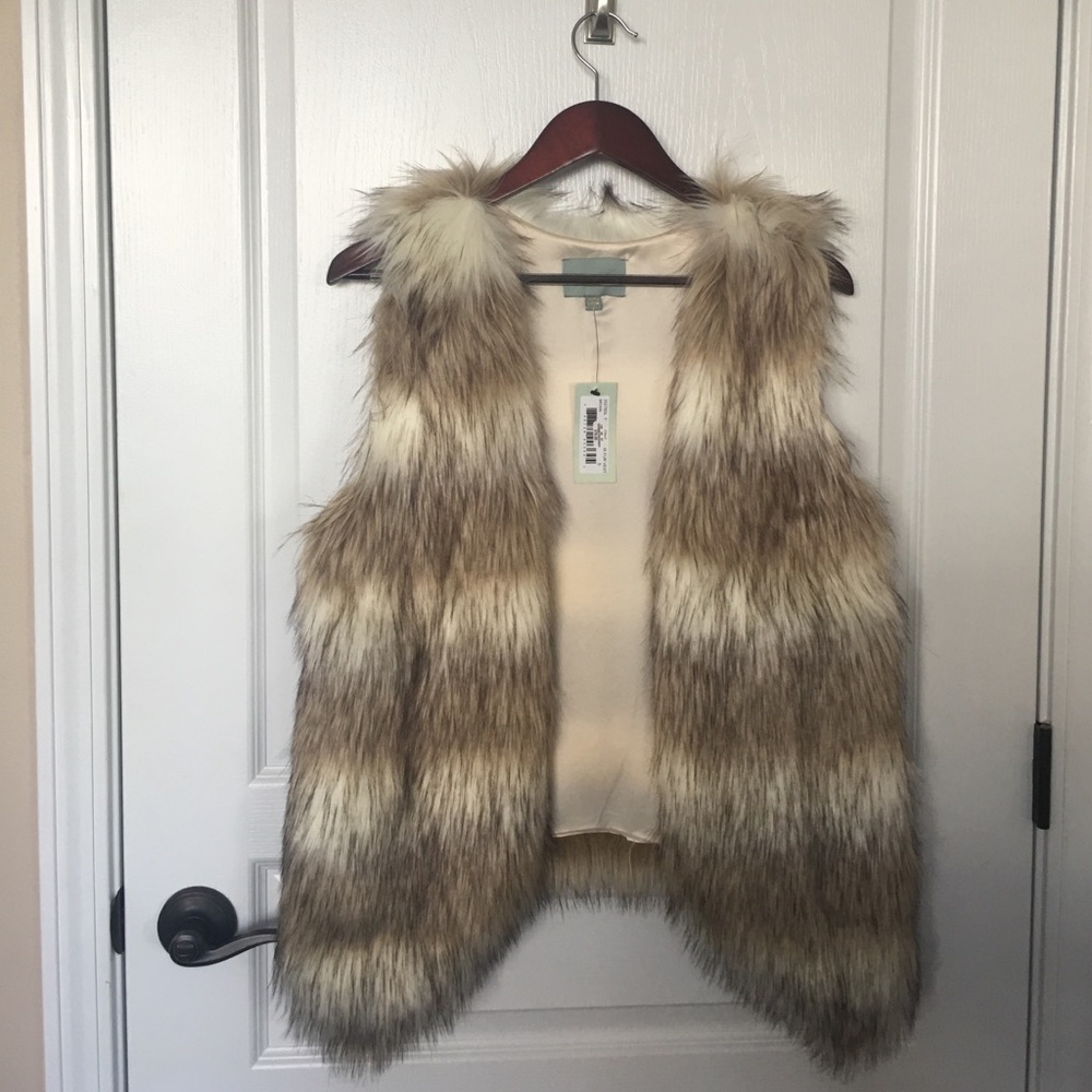 Faux fur vest