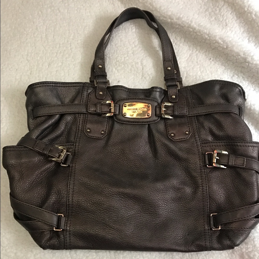 Michael Kors brown leather handbag