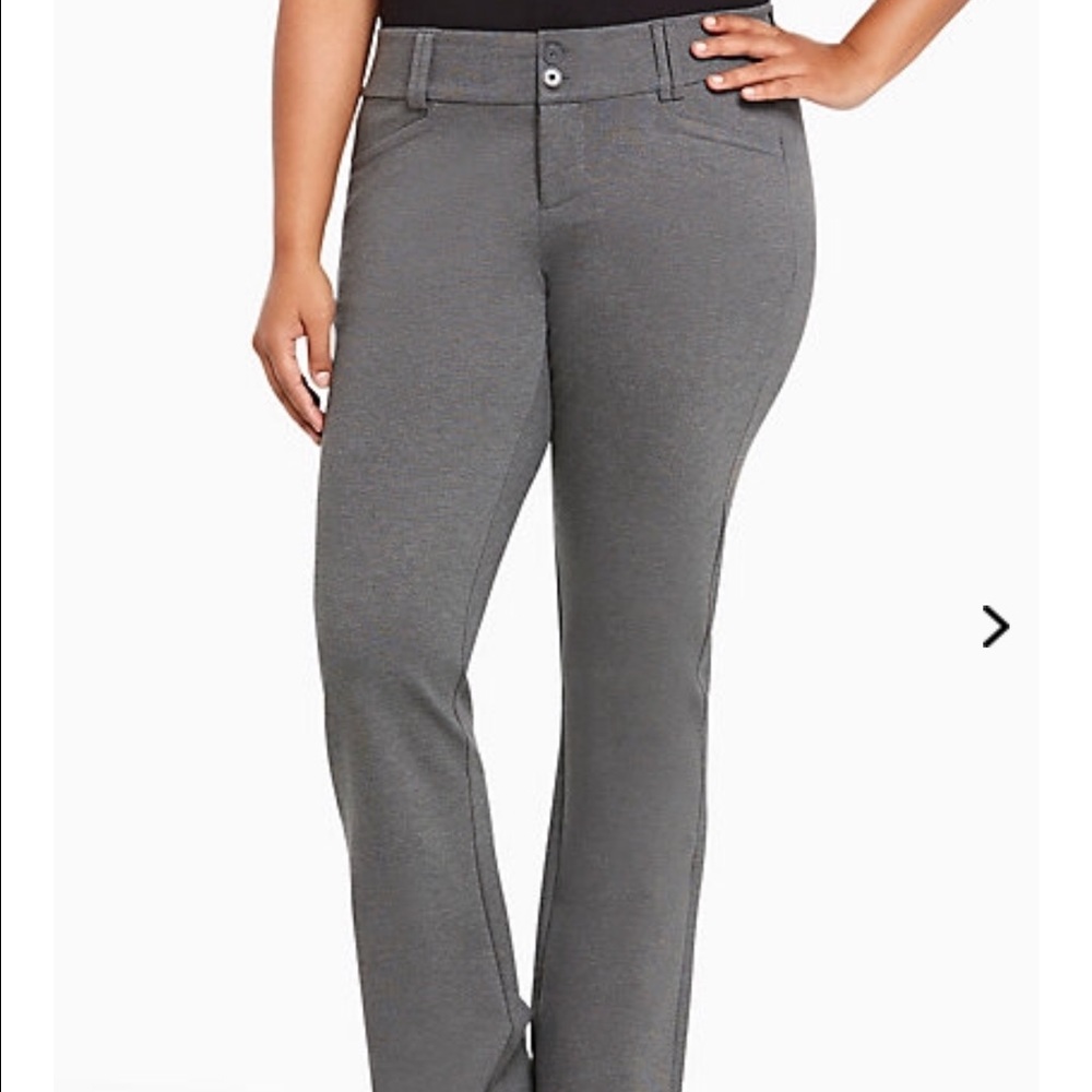 Torrid Slim Boot Pant - Grey All-Nighter Ponte