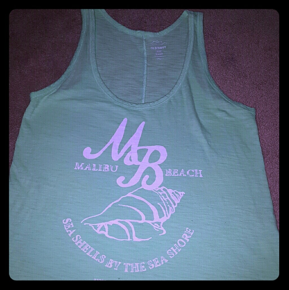 Green tank top