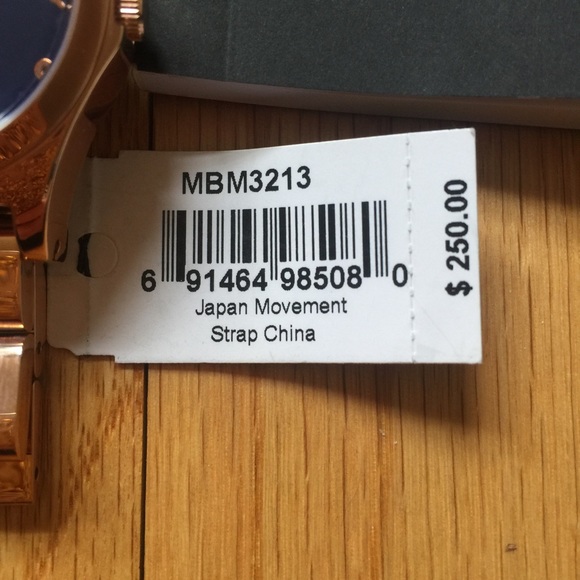 Marc Jacobs Henry Glossy Rose Gold Blue Dial Watch main image 5