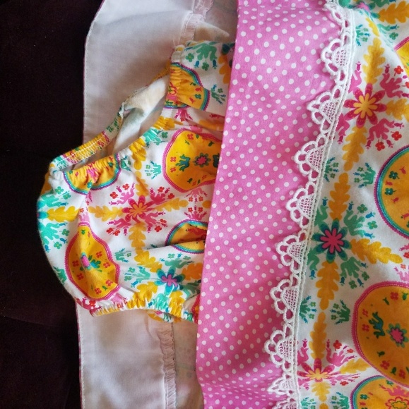 Adorable Counting Daisies Summer Baby Dress with B - Picture 2 of 4