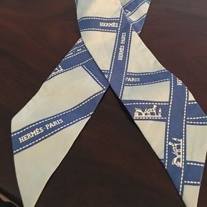 Hermes Blue Small Scarf