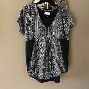 Porridge Anthropologie Color block Shirt