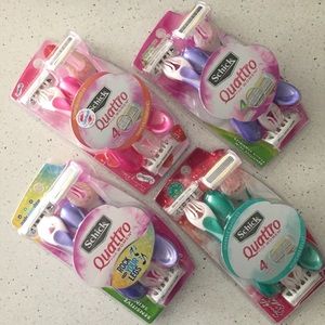 ⭐️SOLD⭐️Schick Quattro razors 3-packs