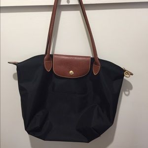 Small Black Longchamp Tote