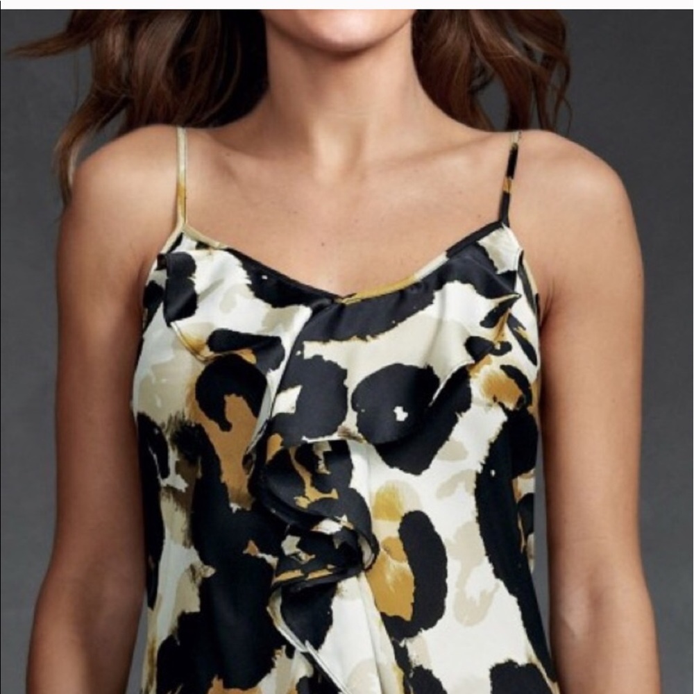 CAbi Ingenue jungle print top
