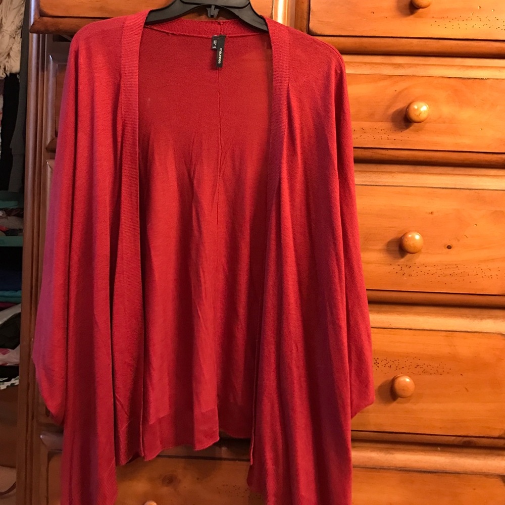 Rust colored cardigan