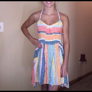 Multicolored racerback dress