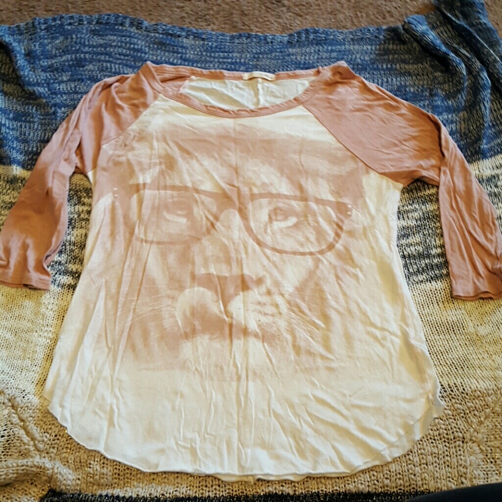 Pink tiger shirt.