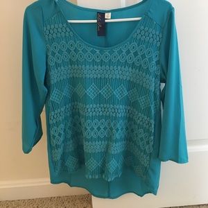 BEAUTIFUL Lace Detail Francesca's Blouse