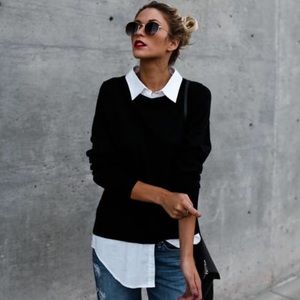 Cool mock sweater shirt combo