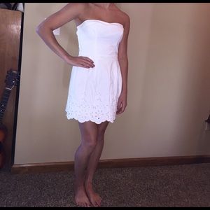White staples mini dress