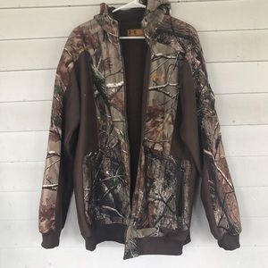 Camo Under Armour coat, fleece inside