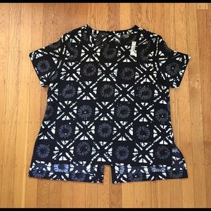 NWT Madewell button back dressy top