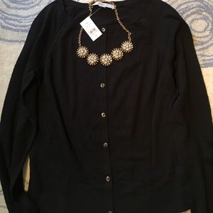 Ann Taylor loft NWT black cardigan