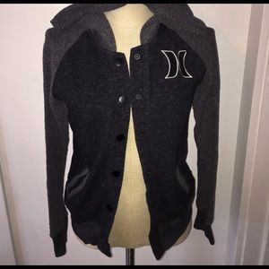 Hurley button up hoodie