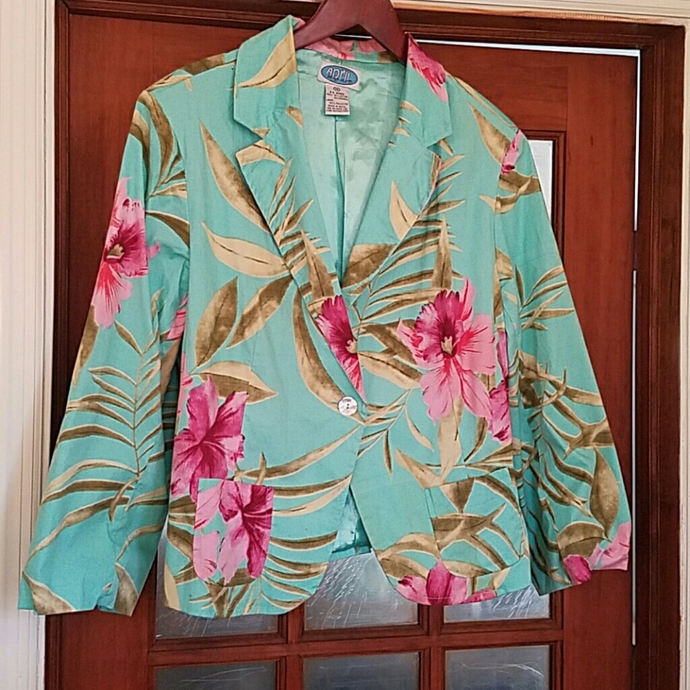 Floral printed jacket