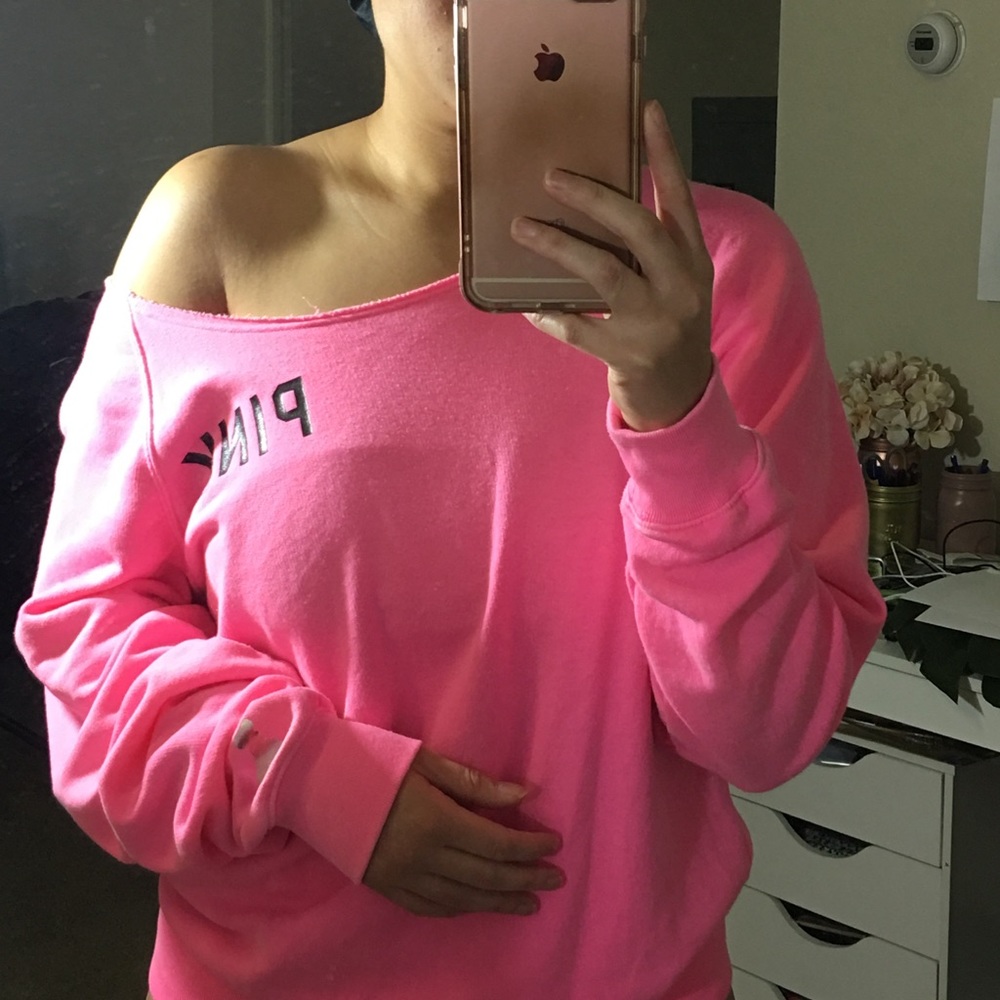Off The Shoulder Victoria's Secret PINK Sweater