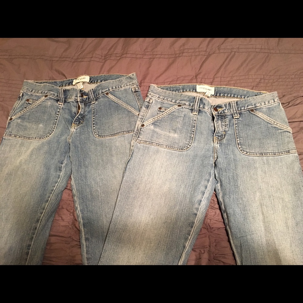 2 pair Abercrombie & Fitch flare jeans for $45!