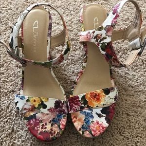 ModCloth Floral Wedges