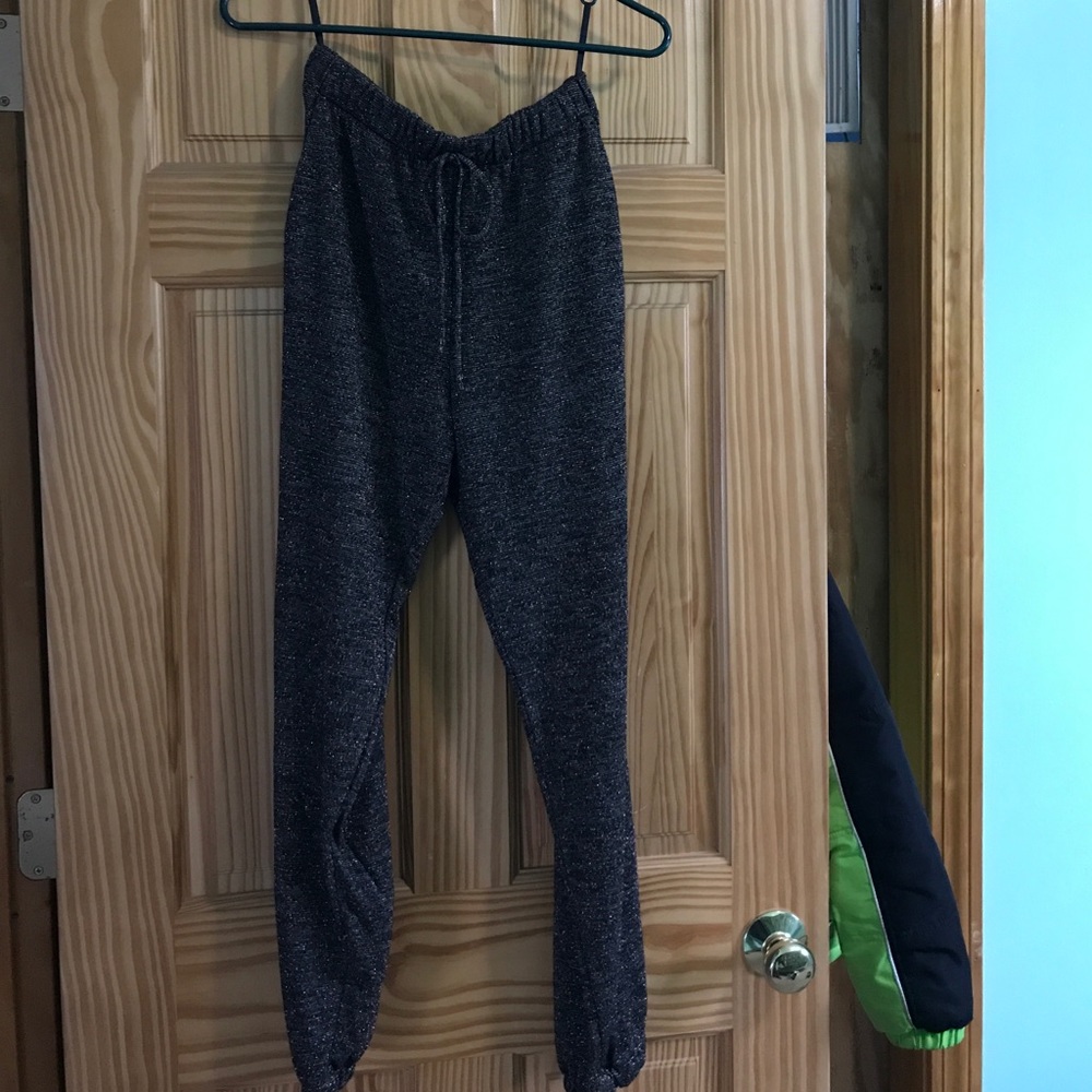 Gold and Black Sparkle Joggers