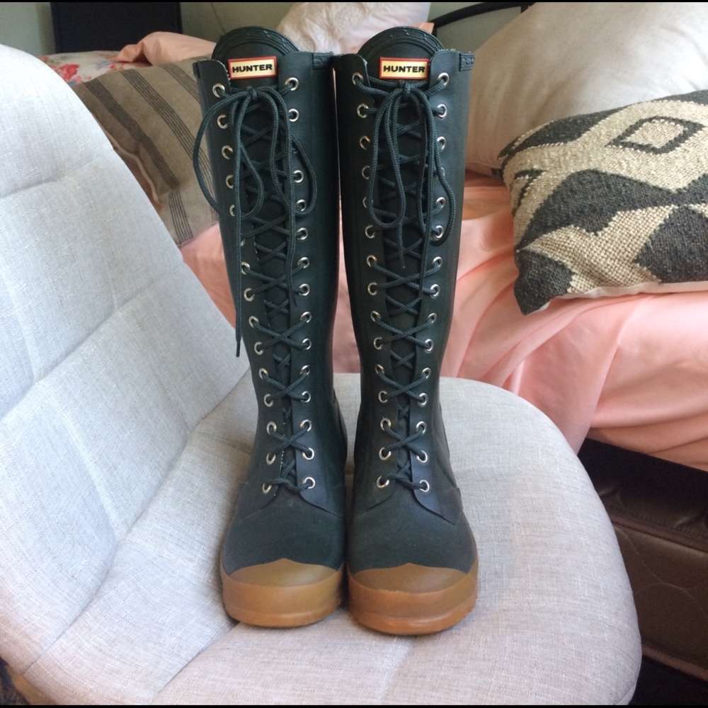 SALE! Hunter Thurloe lace up rain boots