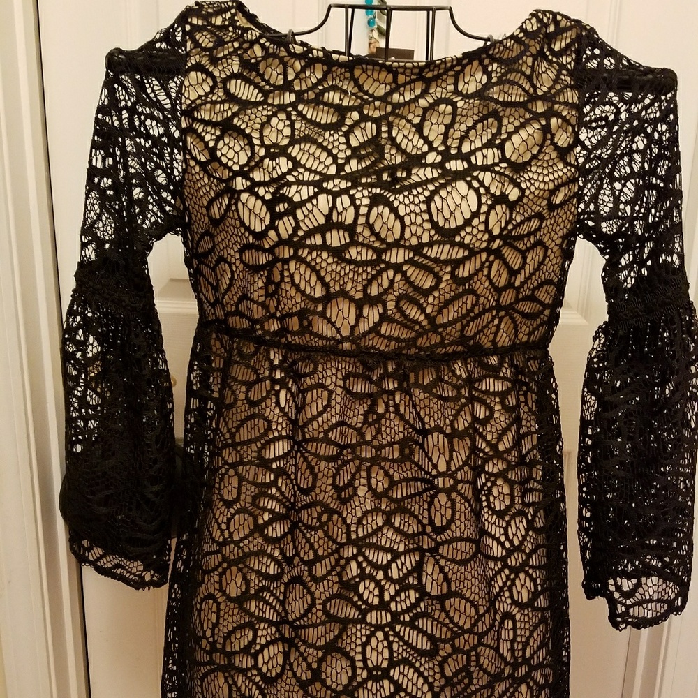 New Basically Me Black Lace Dress