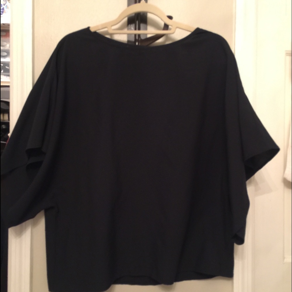 Black C Wonder oversized blouse.