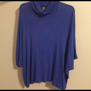 🎀Blue Poncho Sweater