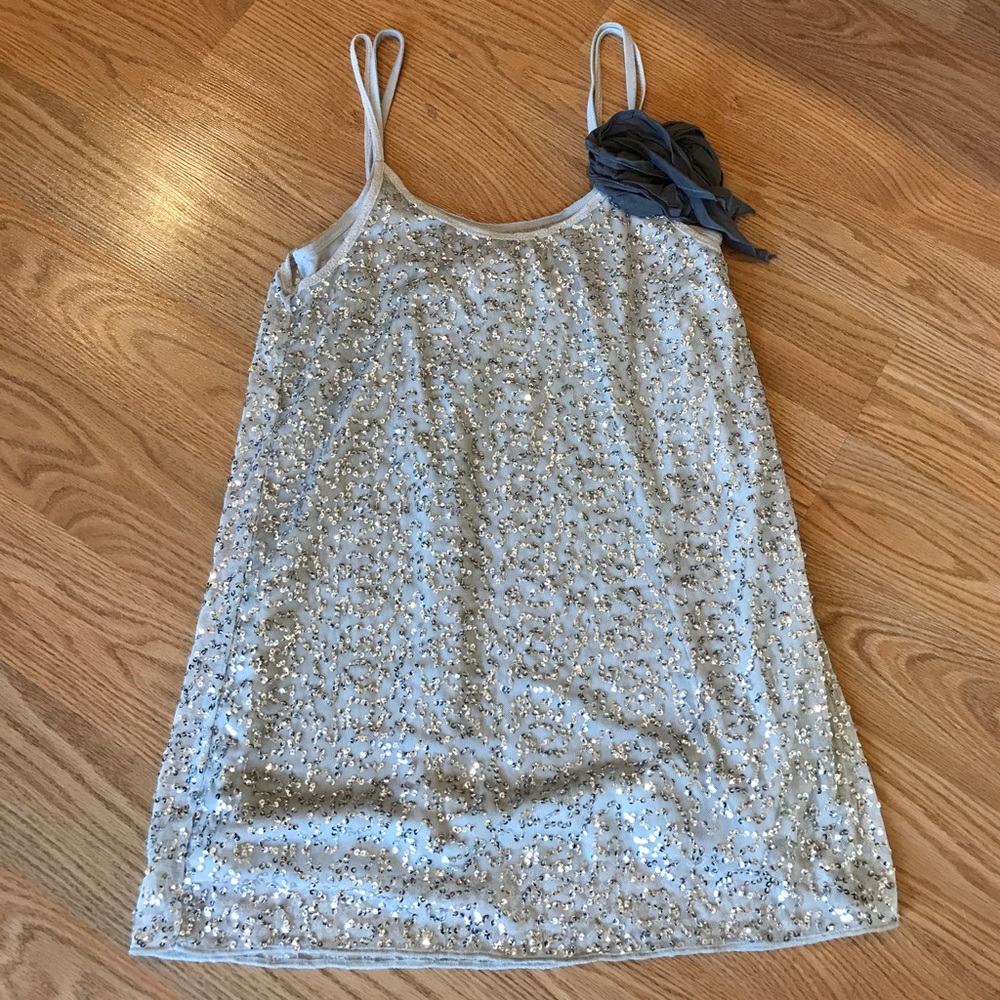 Abercrombie & Fitch Sequin Tunic Silver