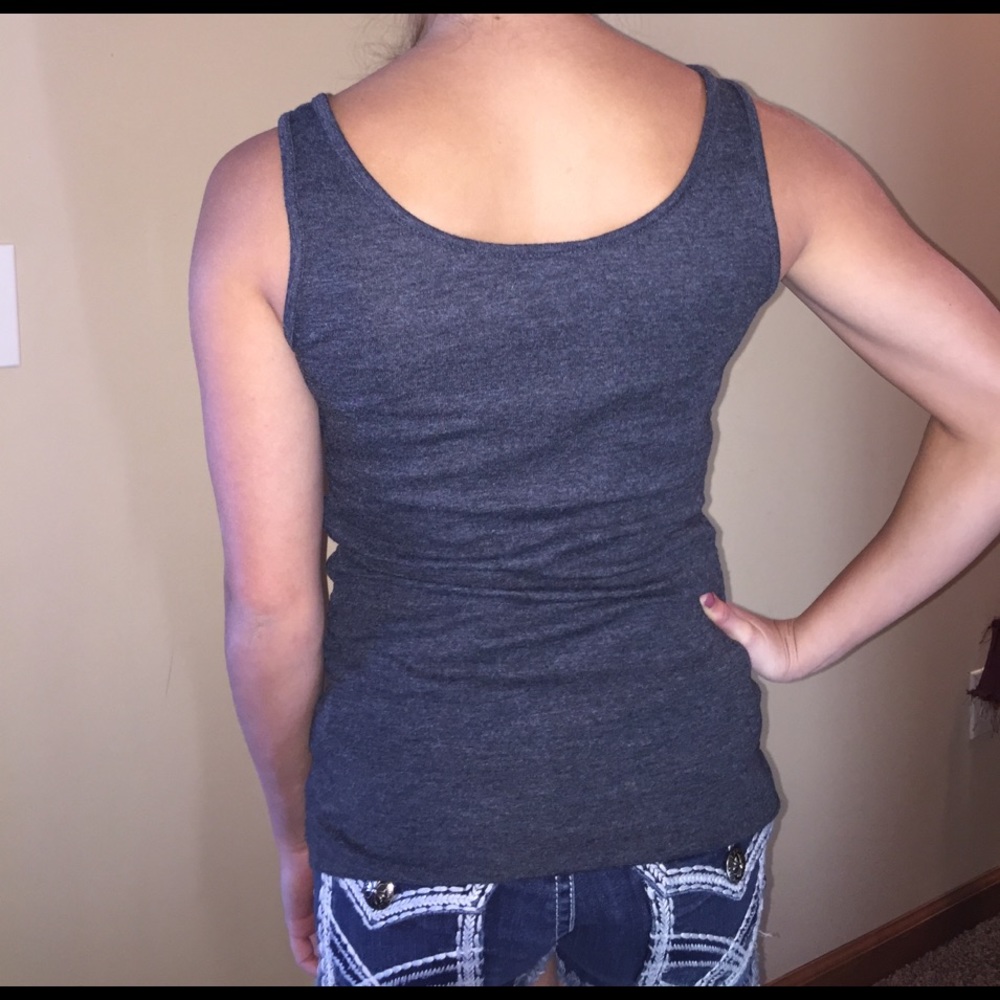Grey sequence tank top - Picture 2 of 4