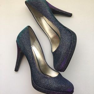 Nine West Iridescent Colored Heals